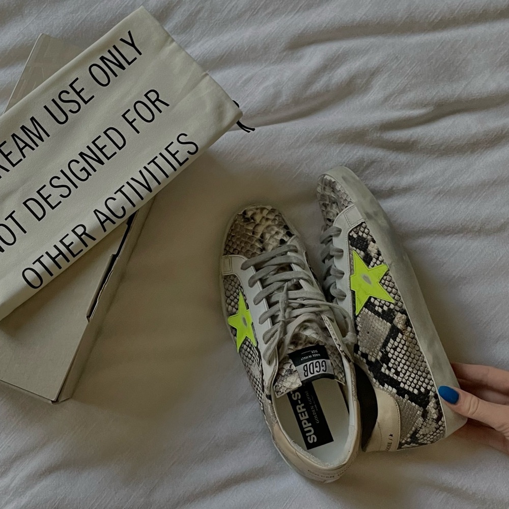 Golden Goose Superstar Snake-Effect Sneakers